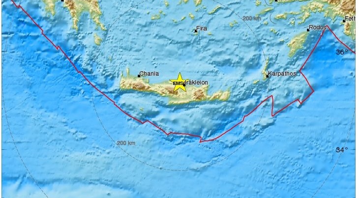 «Στεριανός» σεισμός θυμήθηκε το Ηράκλειο SEISMOS-1